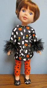 Halloween Leggings Set made to fit 14.5" Wellie Wishers dolls - Picture 1 of 4