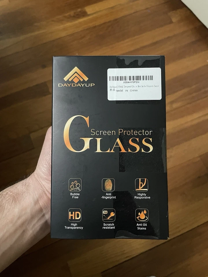 Nintendo Switch Daydayup Tempered Glass Screen Protector 3 Pack NEW - Image 1 of 2