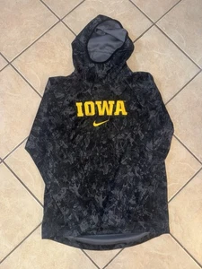 Nike Dri-Fit Iowa Hawkeyes Sudadera con Capucha Negro Camuflaje Pullover Sudadera Talla M - Imagen 1 de 4