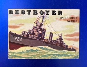 1955 Topps Rails and Sails Destroyer #133 - EX - Picture 1 of 2
