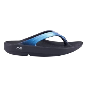 Oofos Oolala Luxe 1401-ATLANTIS Women's Blue Slip On Recovery Sandals ACAD494 - Picture 1 of 25