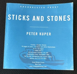 Sticks and Stones by Kuper Peter Uncorrected Proof Fine Condition 2004 Rare - Bild 1 von 5