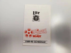 RS20 Baltimore Blast 1989/90 MISL Soccer Pocket Schedule - Miller Lite - Picture 1 of 2
