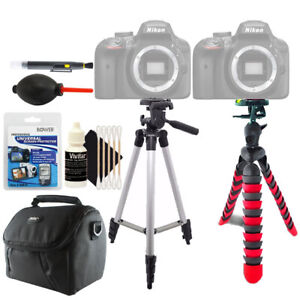 Tall and Flexible Tripod + Universal Screen Protector + Accessory Cleaning Kit