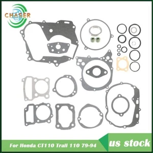 For Honda CT110 Trail 110 1979-1994 Complete Engine Rebuild Gasket Kit Set - Picture 1 of 10