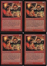 MTG: DWARVEN VIGILANTES Visions COMMON; played, Excellent condition x4