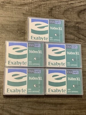 Nuevo Cartucho de Datos Exabyte Exatape 160mXL 8MM Lote de 5 Foto 1 de 4