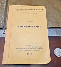 1965 Association of American Railroads Interchange Rules Book-UPRR Stamp