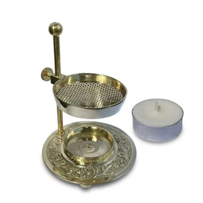 QUEMADOR DE INCIENSO DE RESINA Ajustable | Afecto Dorado | Té Ligero Limpio Quema Saludable Foto 1 de 4