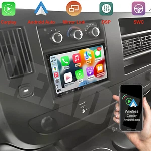 8'' Carplay For Chevrolet Express Van 2008-2024 Android 13 Car Stereo Radio GPS - Picture 1 of 19