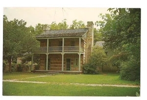 HAMER HOUSE SPRING MILL STATE PARK Pioneer Village Mitchell Indiana Postcard IN - Picture 1 of 2