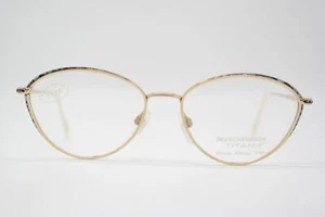 Vintage Glasses Eschenbach 3575 Titan Gold Multicolored Oval Eyeglass Frame - Picture 1 of 6
