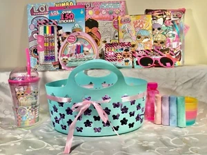 LOL EASTER /GIFT BASKET-HAIR SET, DRINKING CUP W/ POLISH, SUNGLASSES-MORE - Picture 1 of 1
