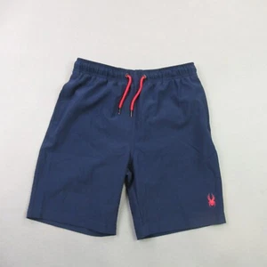 Spyder Shorts Boys Medium Pockets Casual Lightweight Elastic Swim Drawstring - Picture 1 of 13