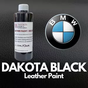 Leather Paint BMW Dakota Black Car Seat Repair, All in One Dye restoration KIT - Picture 1 of 7