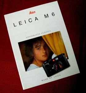 Leica M6 Kamera Verkaufsprospekt en espanol, Fotografia clasica 31 Seiten. - Bild 1 von 5