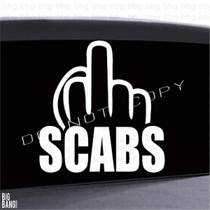 Screw Scabs Decal Sticker Funny Vinyl Unskilled Labor Rats Strikebreaker Die Cut - Picture 1 of 3