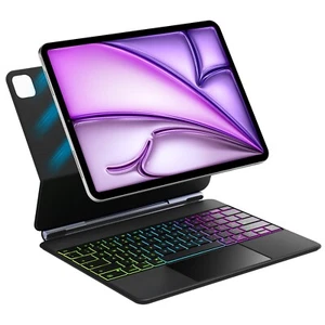 Inateck Magic Keyboard Tastatur Hülle iPad Pro 12.9 Zoll 3/4/5/6.Gen iPad Air 13 - Afbeelding 1 van 8
