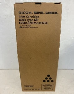 841357 Genuine Ricoh Black Print Cartridge MP C7501/C9075/LD375C  - Picture 1 of 3