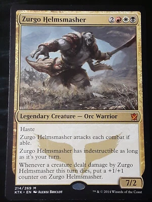 Zurgo Helmsmasher , Khans of Tarkir , Near Mint , MTG, FREE SHIPPING - Image 1 of 2