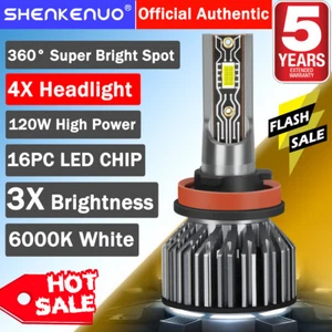 For Chevy Malibu LTZ 2008-2012 Combo H9 H11 LED Headlight Bulb High Low Beam V2T - Imagen 1 de 10