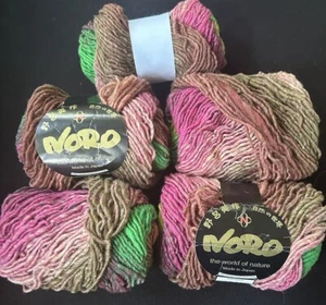 Lotto di 4+1 matassine di filato lana 100% lana Noro Kureyon - colore fuori produzione 175 A - Foto 1 di 6