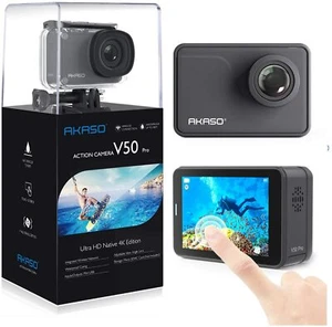 AKASO V50 Pro Native 4K30fps 20MP WiFi Action Kamera mit EIS Touchscreen - Bild 1 von 7