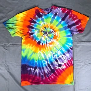 Disney's Mickey Mouse Tie Dye T-Shirt Size Small Cotton Disneyland Resort Bright - Picture 1 of 9