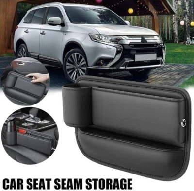 Car Seat Storage, New Upgraded Car Seat Storage Box With Cup Holder - Image 1 of 4