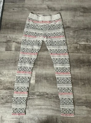 Free People Size Small  Fair Isle Brown Aztec Tribal Sweater Leggings Size Small - Image 1 of 4