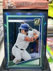 Donruss Drew Gilbert Rated Prospect Carolina Teal Laser New York Mets 2025/249 - Imagen 1 de 2