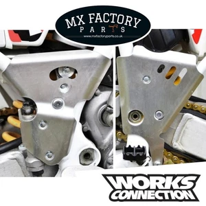 CR125 93-94 CR250 92-96  Works Connection Frame Guards Protectors Pair Aluminum - Picture 1 of 4