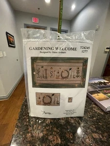 Imaginating, Inc "Gardening Welcome" by Diane Arthurs Cross Stitch Kit #1277 NEW - Picture 1 of 2
