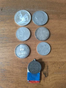 Lot  Six pièces argent Une Médaille  104 Gr - Imagen 1 de 12