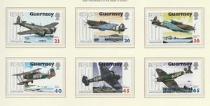 Guernsey 2000 Battle of Britain RAF SG 857-862 MNH - Picture 1 of 1