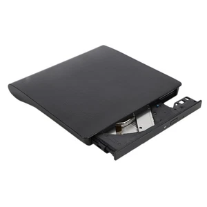 Black Portable USB3.0 4K External Optical Drive Recorder CD Writer Fo NEW - Afbeelding 1 van 11