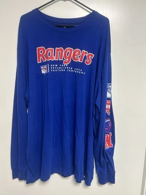 Men’s 3XL Fanatics New York Rangers Long Sleeve T Shirt - Image 1 of 3