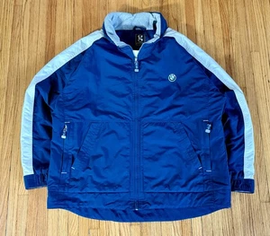 Vintage 90s Y2K XL BMW Motorrad Commuter Motorcycle Full Zip Nylon Riding Jacket - Bild 1 von 10