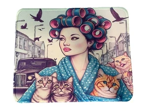 Cat Lady Escape Cats Mouse Pad Non-Slip Mouse Pad Stitched Edge PC Laptop Rubber - Imagen 1 de 4