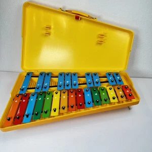 Xilófono colorido de 25 notas de colección con estuche amarillo instrumento musical - Imagen 1 de 23
