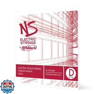 D'Addario NS Electric Violin Single D String, 4/4 Scale, Medium Tension - Picture 1 of 2