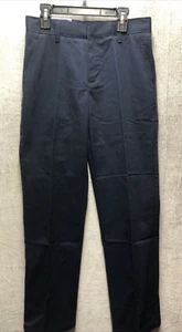 French Toast Kids School Pants 12 Relaxed Twill Navy Blue Uniform Adjust Waist - Picture 1 of 14