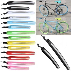 Plastic Bike Fender Wings Front Rear Road Bike Mud Guard Universal - Picture 1 of 19