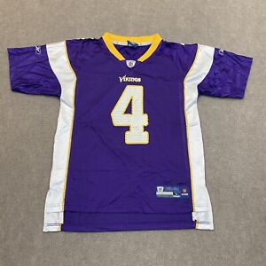 Minnesota Vikings Brett Favre Reebok NFL Youth Premier Jersey Size Large Purple