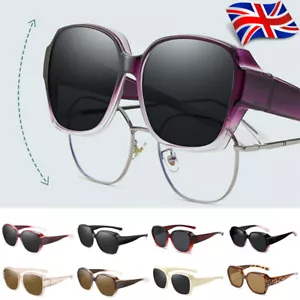 Gafas ajustadas sobre gafas gafas gafas de sol polarizadas envolventes alrededor de tonos cuadrados - Imagen 1 de 14