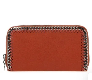 Stella McCartney Falabella Zip Continental Wallet Vegan Red - Picture 1 of 17