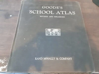 Goode's 1943 School Atlas Revised & Enlarged with 24 pages 1943 Sch. Map #S199 - Image 1 of 4
