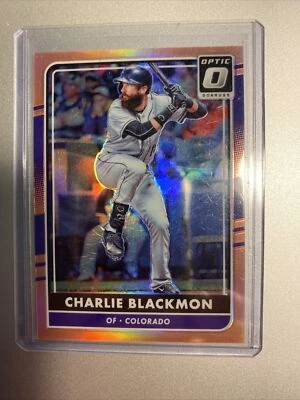Charlie Blackmon 2016 Panini Donruss Optic Orange 22/199 #134 NM-M - Image 1 of 2