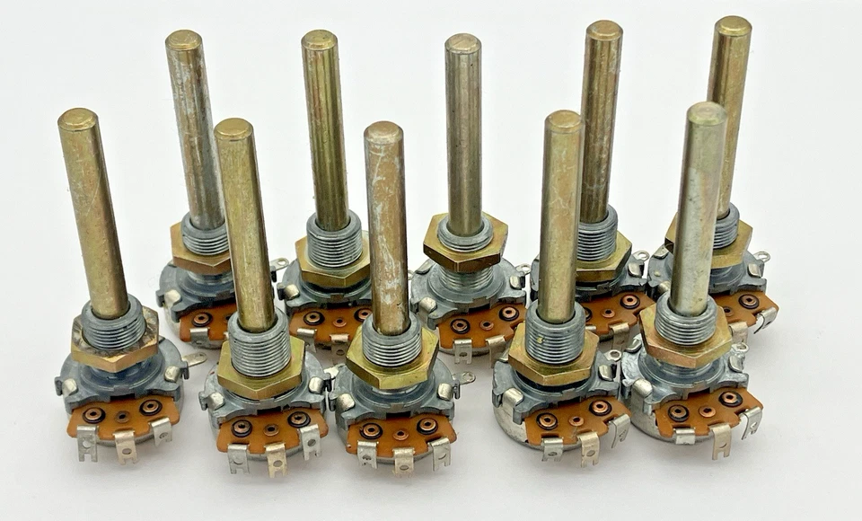 10x PREH Potentiometer Dreh-Poti, 4.7 kOhm linear, 6mm, Radio, Audio, NOS - Bild 1 von 4