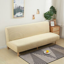 Jacquard Futon Cover Stretch Spandex Armless Sofa Bed Cover Couch Sofa Slipcover